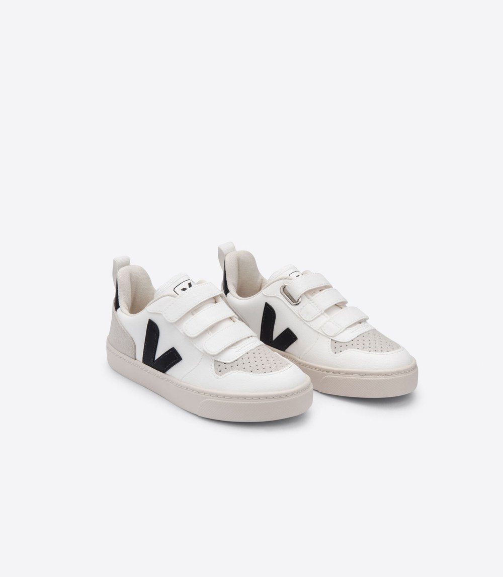 Veja Sneakers Barn - V-10 Velcro Cwl - Vita/Nigga - 320786-YWA